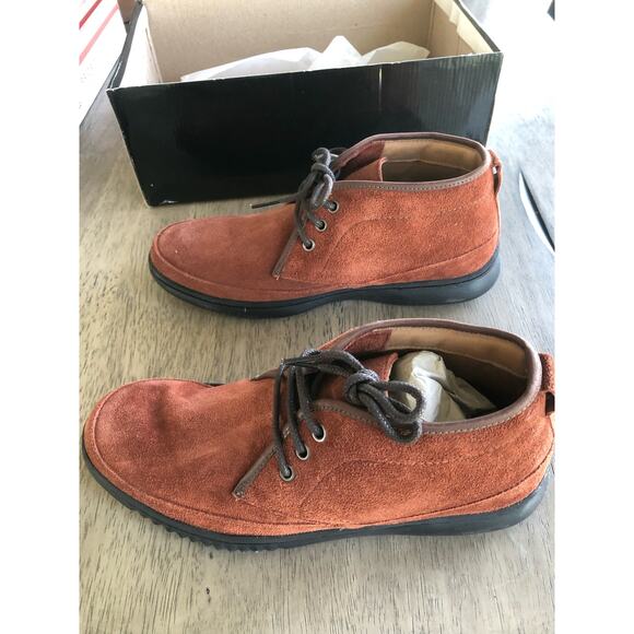 Marc Joseph New York Bridgeport Leather Chukka Sneaker in Rust Suede - 7 - Picture 5 of 7